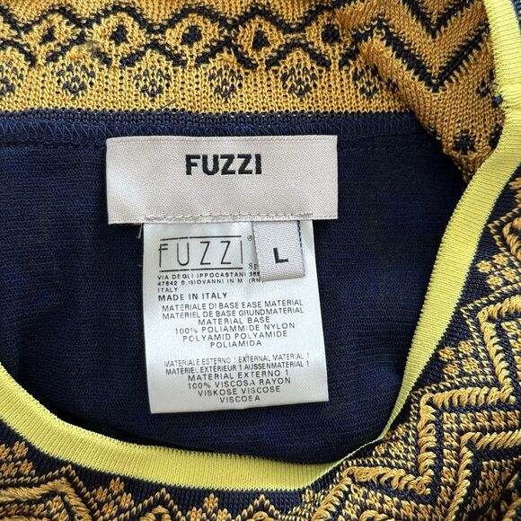 Jean Paul Gaultier Fuzzi Italy Byzantine Sleeveless Top Womens L Abstract Mesh - Picture 13 of 14